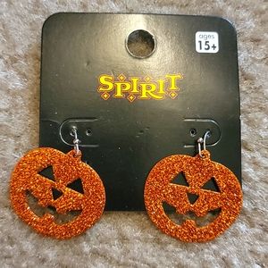Pumpkin Glitter Earrings